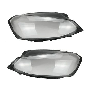 2 броя За Golf 7 MK7 2014 2015 2016 2017 Колата Прозрачни лещи На Крушка Лампа във формата на миди (Дясна и лява страна)