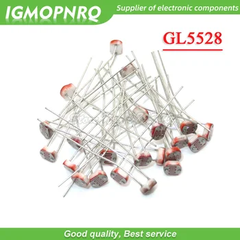 20pcs 5528 светозависимый резистор фоторезисторный резистор GL5528 5 мм фоточувствительное съпротива 35511 IGMOPNRQ