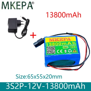 3S2P 12 13800 mah батерия 18650 Литиево-йонна 13.8 Ah Акумулаторна батерия с BMS Литиева Акумулаторна батерия Такса Защита + Зарядно устройство