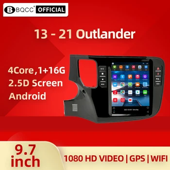 BQCC За Mitsubishi Outlander 2013-2021 Вертикален Екран Авто Мултимедиен плейър Кола Стерео Радио GPS Навигация за Кола DVD Плейър