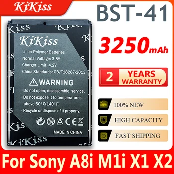 KiKiss за британското лятно часово време-41 3250mAh батерията на телефона за Сони Ериксон Xperia игра в серията R800 R800i играе Z1i A8i m1i на Х1 и Х2 X2i x10 и X10i BST41