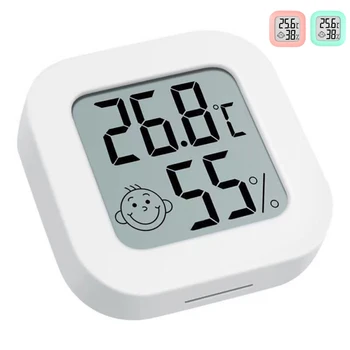 LCD Дигитален Термометър-Влагомер За Помещения, Електронно Измерване на Температура И Влажност на въздуха, Сензор за близост, метеорологичната станция За Дома