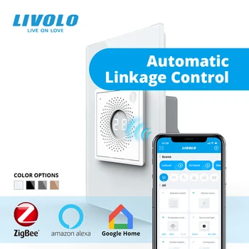 LIVOLO Стандартен индукционный сензор за температура и влажност на САЩ, безжичен контрол на Wi-Fi, Наблюдение на интериора в реално време, Грижата за Бутле