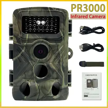 PR3000 32MP 1080P Камера За нощна Фотография и Видеозаснемане, богат на функции Фотоапарат За Лов На Открито, Място за наблюдение на Животните IP54, Водоустойчив