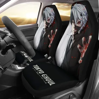 tokyo ghoul аниме принт автомобили двойка калъф за предна столче за кола протектор протектор столче за кола автомобилни аксесоари калъф за седалка на ужасите