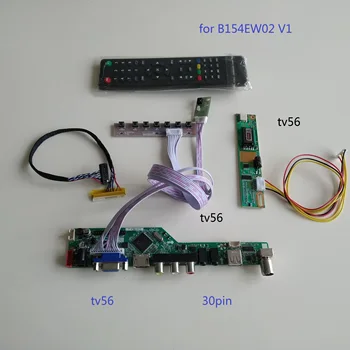 VGA AV TV USB LCD led Контролер комплект само Такса за АУДИО драйвер За B154EW02 V1 1280*800 кабел на монитора екрана