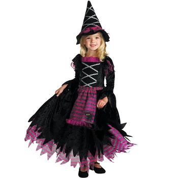 Детско Черна рокля, Костюм за Cosplay за Хелоуин Костюм за Бала, С Костюм за Cosplay, Бебешки Дрехи за Cosplay