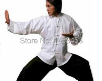 Кунг-фу риза 100% памук стария груб костюм тан мъжки тай-чи с дълъг ръкав облекло в китайски стил облекло многоцветен