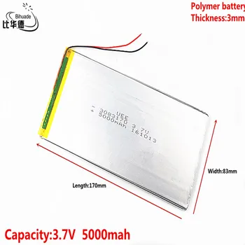 Литра енергиен батерия Добро качество 3,7 В, 5000 mah 3083170 (полимерна литиево-йонна батерия) Литиево-йонна батерия за таблети 8 инча 9 инча