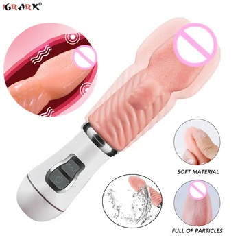 Мастурбатор електрически език вибратор двойка флирт, секс играчки за жени възрастен женски масаж на вагината G-spot стимулация на клитора