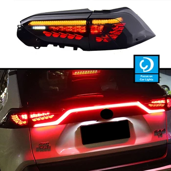 Оформление на Задните Светлини За Toyota RAV4 2019-2022 Задна Светлина LED DRL Ходова Сигнал Спирачка Заден Ход на Паркинг Фар Лифтинг на Лицето