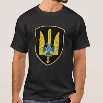 Тениска Група Алфа специалните сили SSU на Украйна. Лятна Памучен Мъжка Тениска С Кръгло Деколте и Къс Ръкав, Новата S-3XL