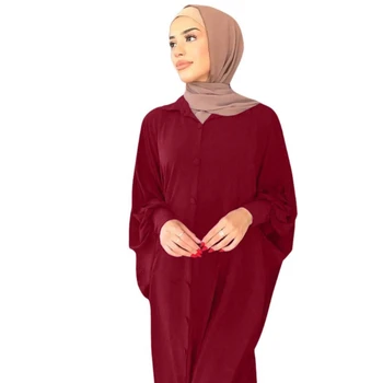Халат 2021 Дубай Турция Мюсюлмански Модно Рокля Ислямски Дрехи И Дълги Рокли За Жените Момичета Дрехи За Бременни Майки