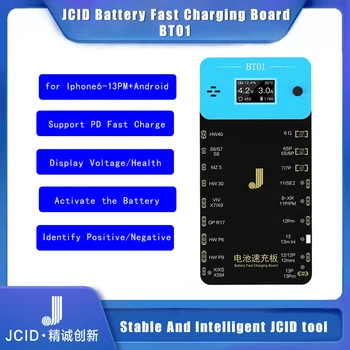 JCID JC BT01 Такса за Бързо Зареждане на Батерията на Дисплея LCD Type-C PD зарядно устройство Тестер За iPhone, Android и Информация За Състоянието на Батерията
